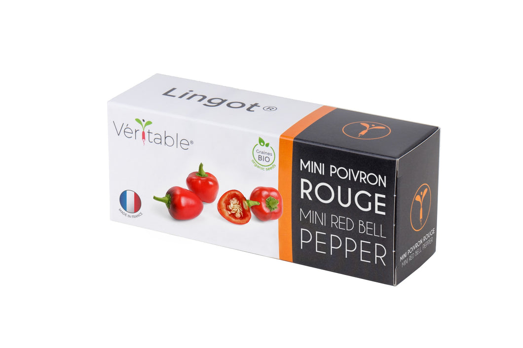 Véritable® Lingot® Organic mini red Pepper - BIO MINI RODE PEPERS navulling voor alle Véritable® binnenmoestuin-toestellen