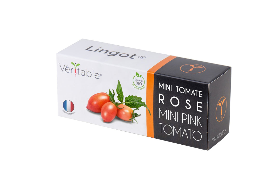Véritable® Lingot® Pink mini Tomato - Recharge MINI TOMATE ROSE pour tous les appareils de potager d'intérieur Véritable®