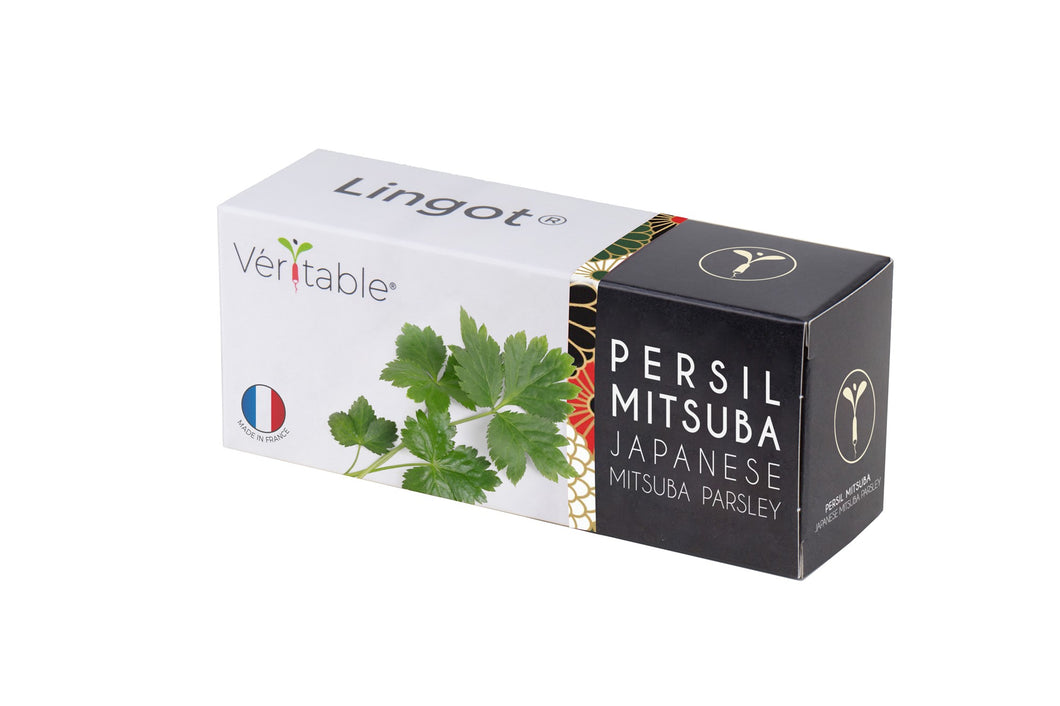 Véritable® Lingot® Persil japonais Mitsuba - Recharge PERSIL JAPONAIS MITSUBA pour tous les appareils de potager d'intérieur Véritable®